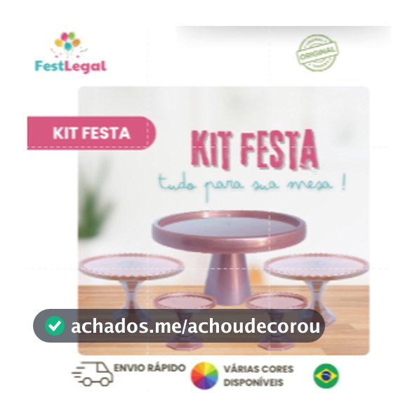 KIT COM 1 BOLEIRA REDONDA + 2 MINI CAKE + 2 MEDIA CAKE PARA DECORAÇÃO DE FESTAS, BOLOS E DOCES
