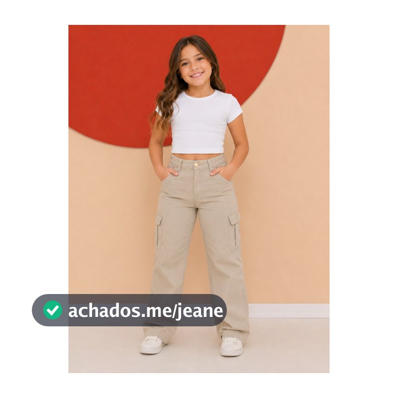 Calça jeans Wide Leg Juvenil