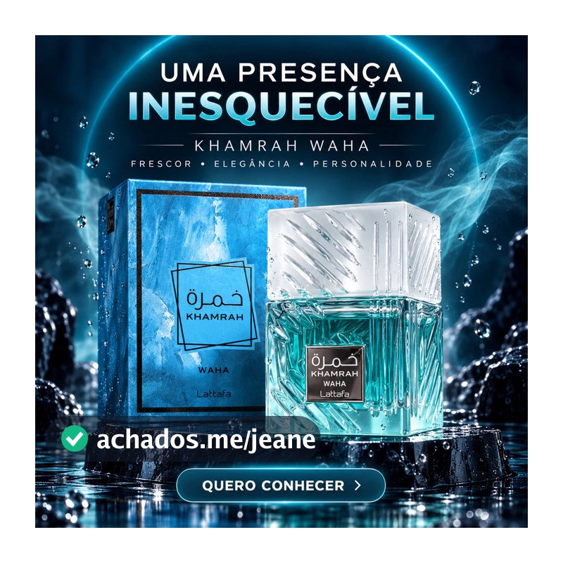 Perfume Árabe Khamrah Waha EDP 100ml Unissex Original