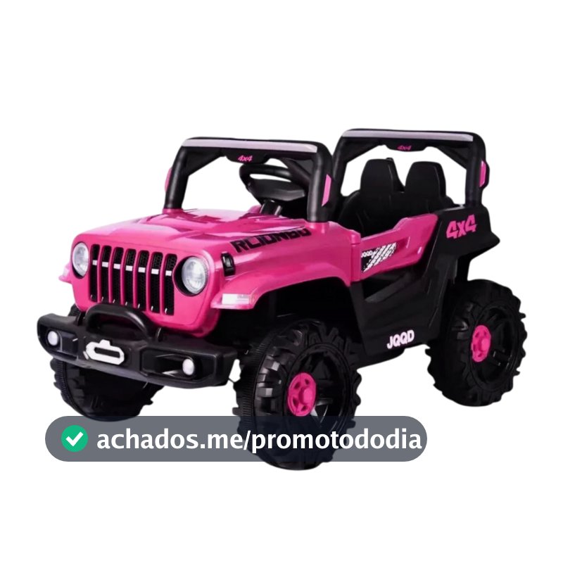Carro Elétrico Carrinho De Passeio Quadriciclo Infantil Jipe com Acelerador de Pé e Controle Remoto