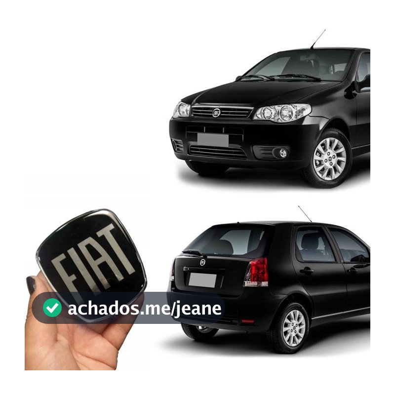 Kit Emblema Adesivo Black Piano Palio Fire Economy 10/17