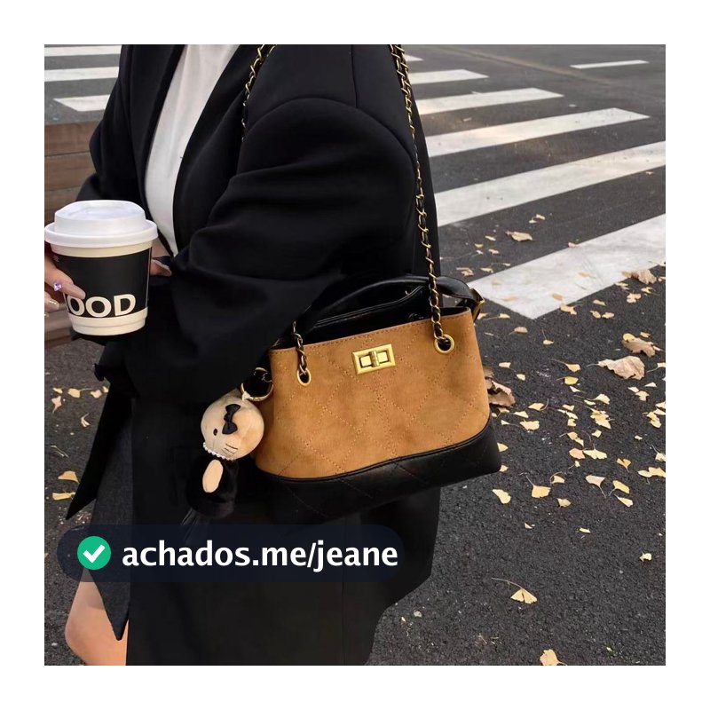 TOMI MITO Bolsa de Ombro Feminina Elegante com Corrente, Estilo Francês e Versátil   TM9201