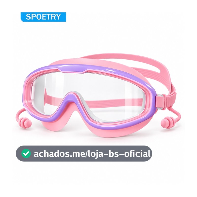 SPOETRY  Óculos De Natação Para Crianças Antiembaçante Óculos Natação Infantil Com Protetor Auricular HD Óculos Natação