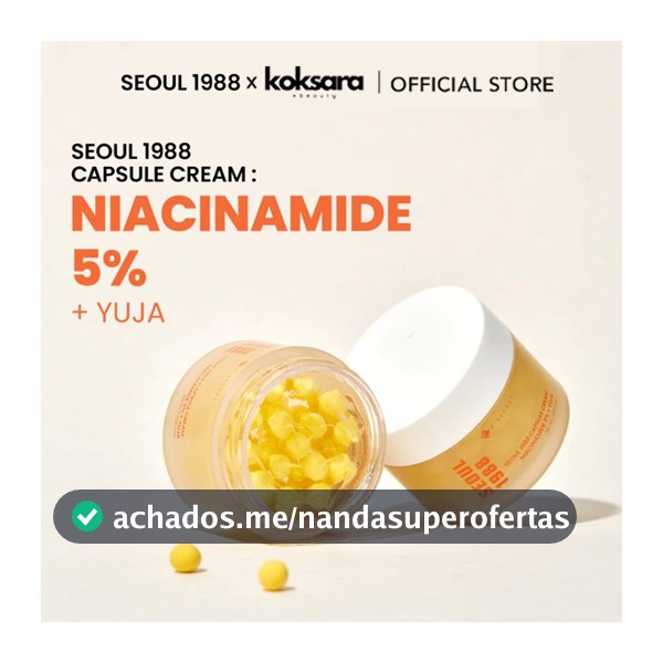 [OFFICIAL] SEOUL 1988 capsule cream : niacinamide 5% + yuja 50ml