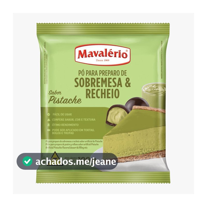 Pó para Sobremesa Pistache 100g - Mavalério