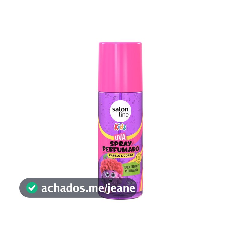 Spray Perfumado Uva Salon Line Kids 200ml