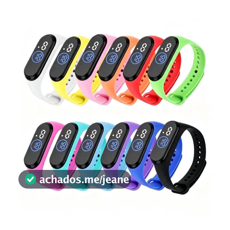Kit Atacado 5/10/15/20 Peças Aleatórias Unissex À Prova D'água Relógio Esportivo LED -1