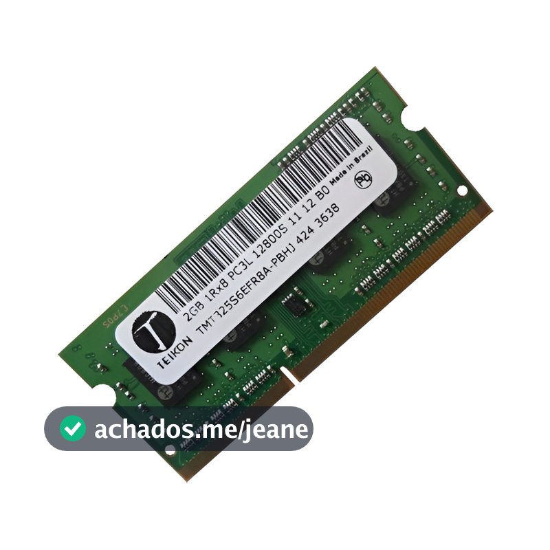 Memoria Notebook Ddr3l 2gb 1600mhz Pc3l 12800s