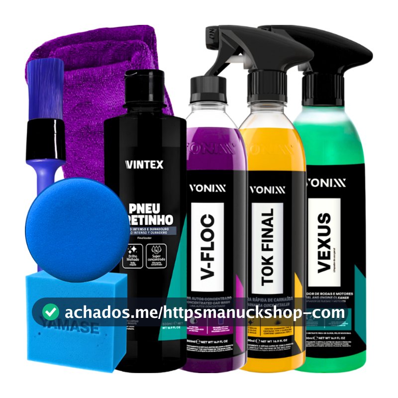 KIT SHAMPOO V-FLOC CERA TOK FINAL VEXUS VONIXX PRETINHO VINTEX