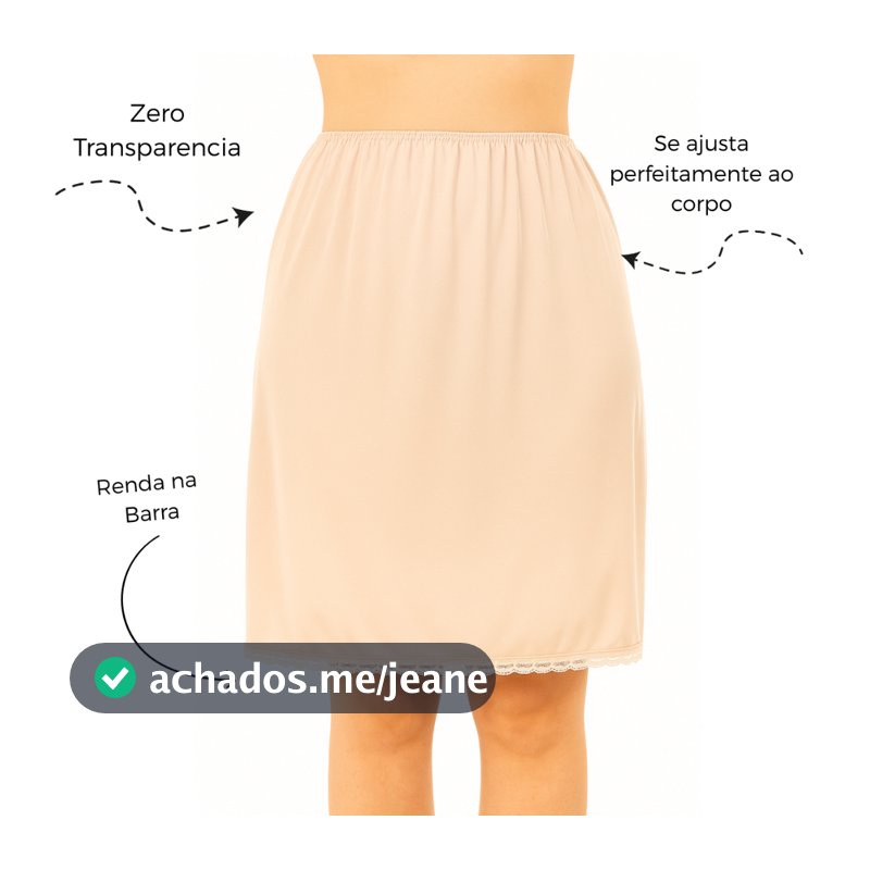Saia Anagua para Vestido Evangélico Anagua Segunda Pele Saiote Saia Longa