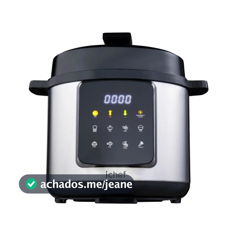 Panela de Pressão Elétrica ichef Master Cooker Polishop 6 Litros