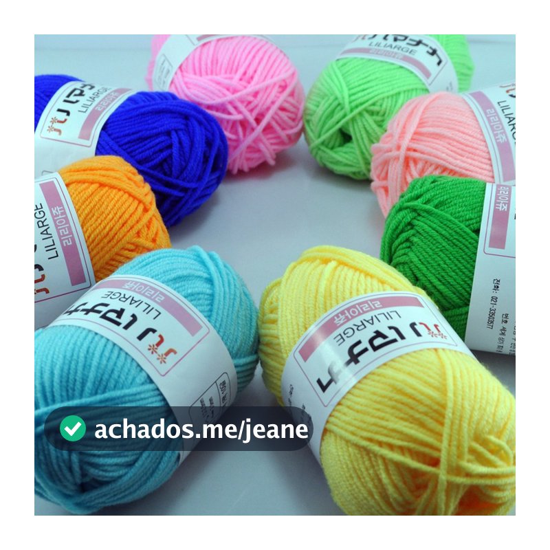 4 Ply cotton yarn linha de crochê fio lã para crochê