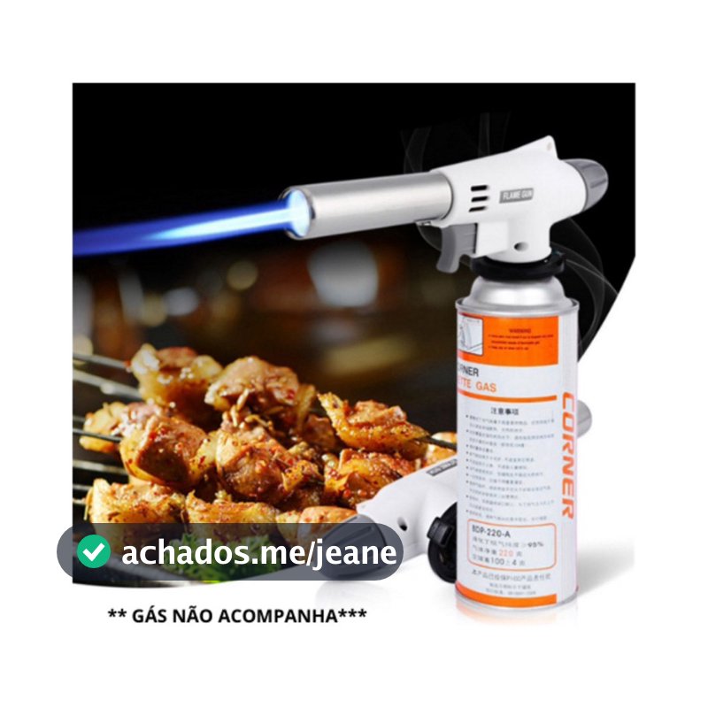 Maçarico Culinário: Praticidade e Economia para Sua Cozinha e Confeitaria (envio rapido)