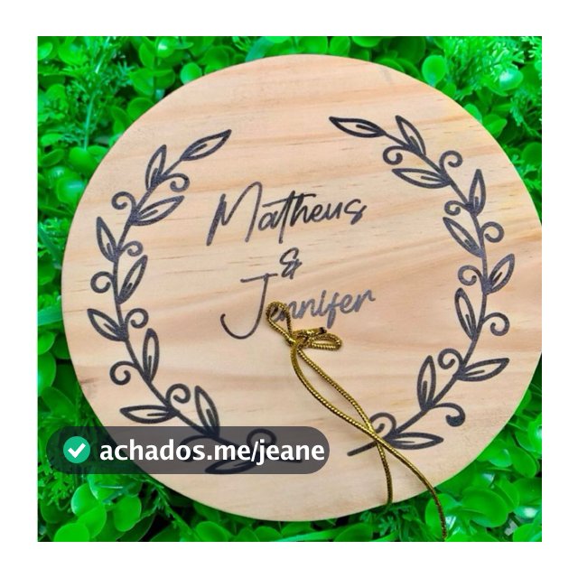 PORTA ALIANÇA PARA CASAMENTO DE MADEIRA PERSONALIZADO