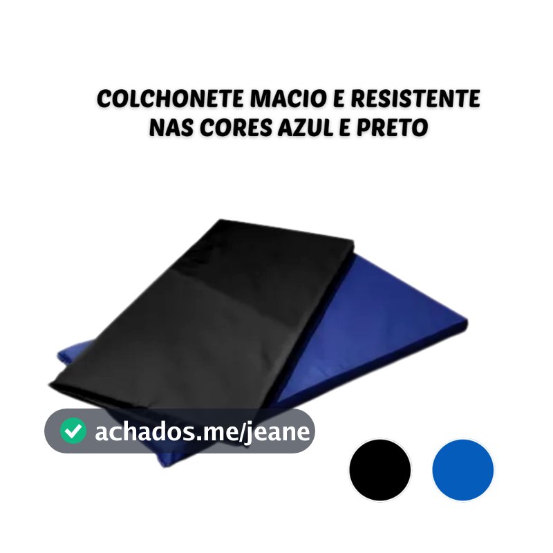 COLCHONETE DE ACADEMIA IMPERMEÁVEL 90X40X3 - YOGA , GINASTICA EXERCICIOS