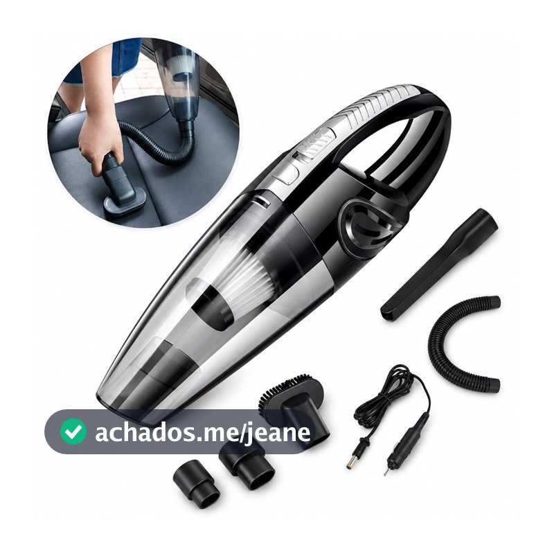 Aspirador De Pó Portátil Automotivo 70W Carro Sofá Compacto