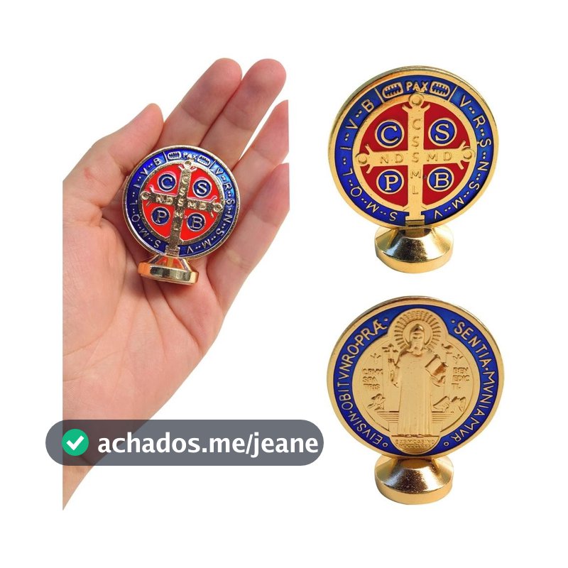 São Bento Para Carro Ou Crucifixo, Medalha De Proteção