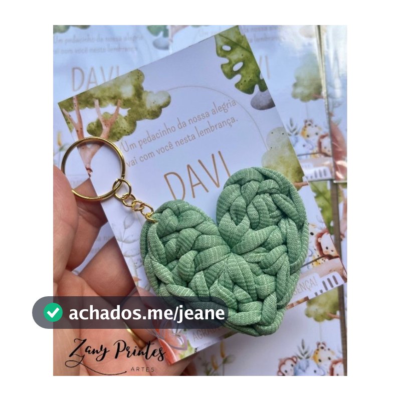 Kits de chaveiros em crochê+cartão personalizado-Lembrancinha maternide/chá de bebê/aniversário...