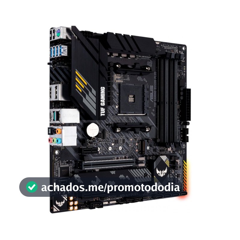Placa-mãe Asus p/AMD AM4 B550M-Plus TUF Gaming 4xDDR4 mATX 90MB14A0-C1BAY0
