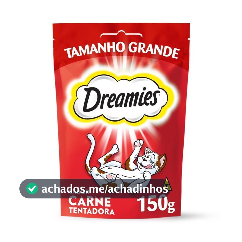 Petisco Dreamies Carne Tentadora Gatos Adultos 150g