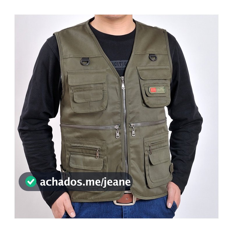 Colete geral colete de pesca fotografia Multi-bolso tático roupas de segurança colete tático