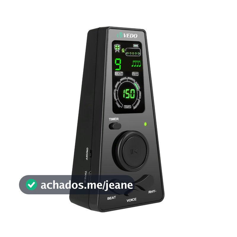 Metrónomo digital eletrónico Temporizador Metrónomo eletrónico universal com controlo de volume para piano, guitarra