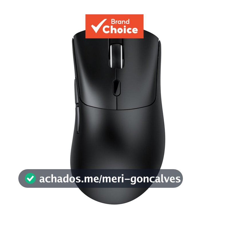 Mouse Gamer Sem Fio Attack Shark R1 Tri-Modo Sensor PAW3311 18000DPI Com Fio 2.4G BT5.2 Bateria 300mAh para PC e