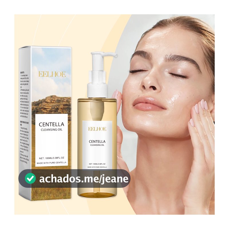 Óleo De Limpeza Duplo Centella – 100ml , Toalhetes Removedores De Maquiagem , Limpador Coreano Suave , Acalma A Escolha