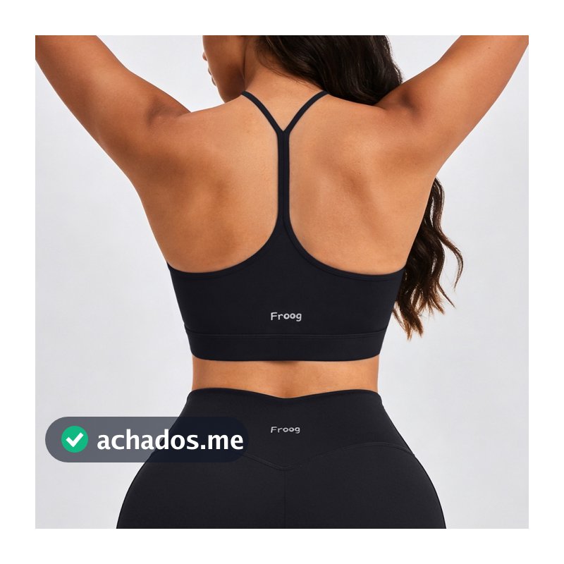 FROOG Sutiã Esportivo Top Feminino Academia Yoga Bojo Removível Costas em Y Alças Ajustáveis Dia a Dia