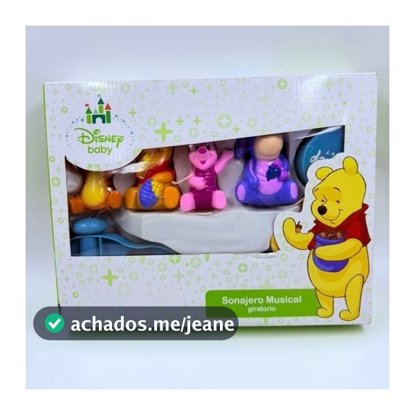 Mobile Giratório Infantil para Berço Musical pooh