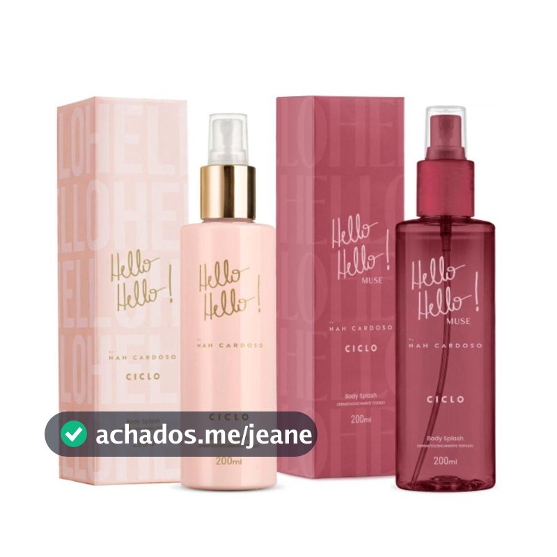 Combo Kit Body Splash Hello Hello + Muse 200 ml Desodorante Corporal Ciclo