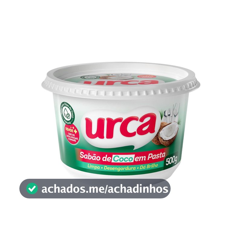Sabão em Pasta Coco 3 em 1 Urca 500G
