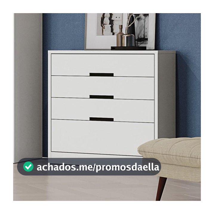 Cômoda Kappesberg 4 Gavetas Branco S824