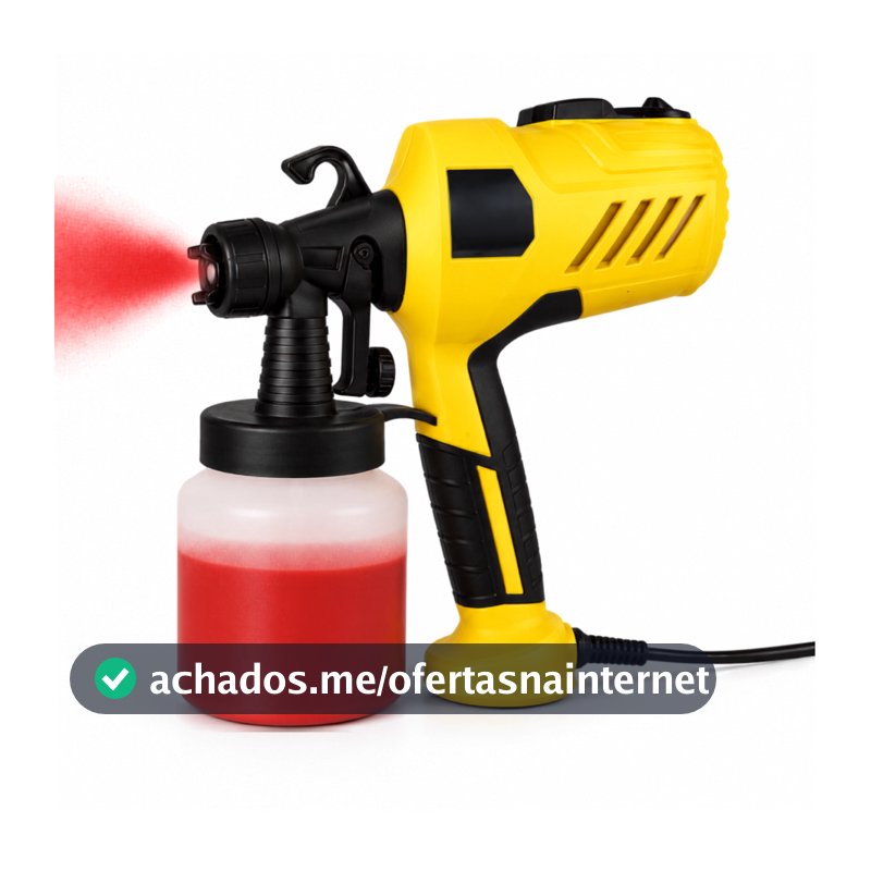 Pistola Elétrica Para Pintura Pulverizador de Tinta com Bico e Compressor 400w
