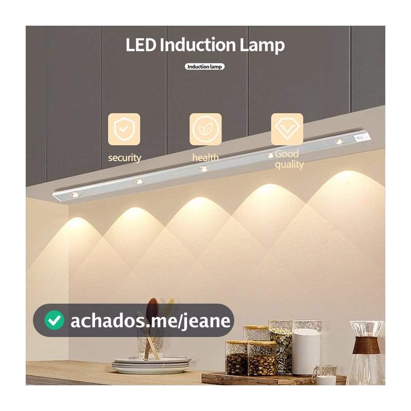60CM Luz LED Sem Fio sensor De Inteligente Do Guarda-Roupa Quarto De Conveniência Carregamento USB