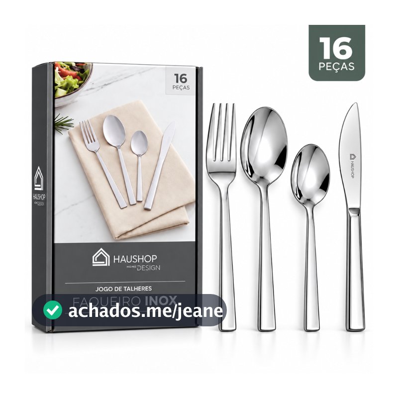 Jogo De Talheres Faqueiro Inox Home Design Haushop 16 Peças Faqueiro Completo Qualidade Premium