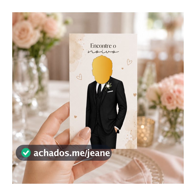 Raspadinha Noivo Casamento Chá de Lingerie Despedida de Solteiro