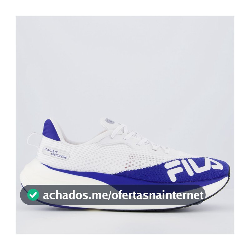 Tênis Fila Racer Speedzone Branco e Azul