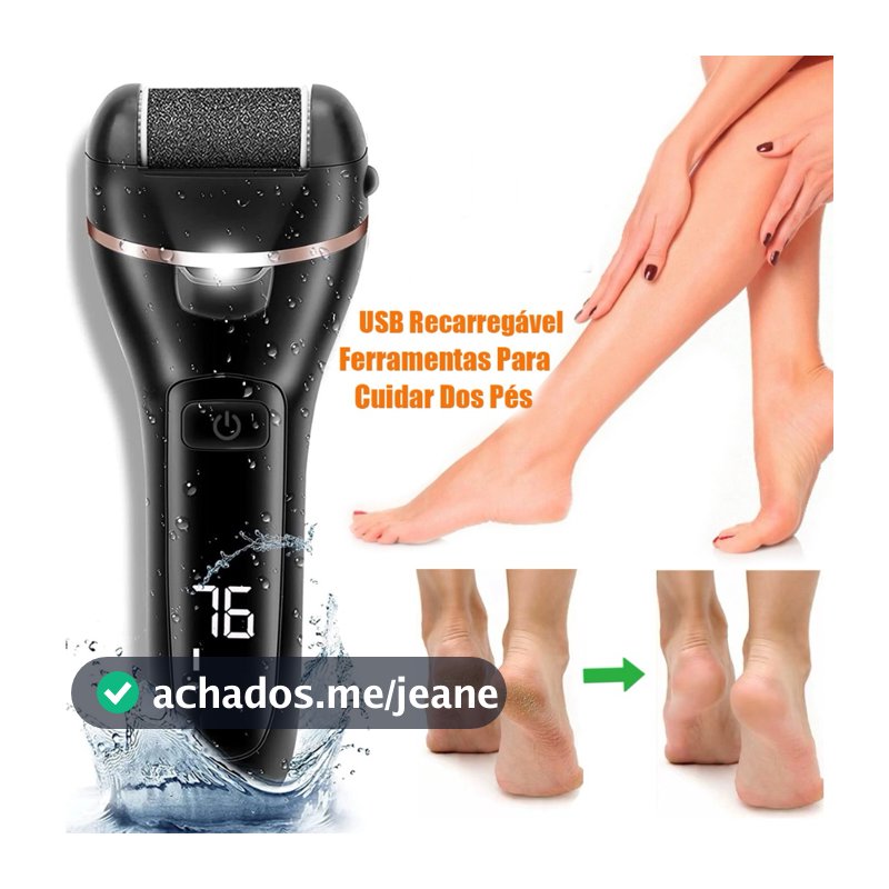 Lixa eletrica para pés Removedor de Calos Esfoliante Elétrico 3 em 1 Profissional Premium