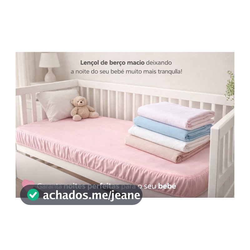 Kit 3 Lençol Bebê Berço Americano 130x70cm Avulso Microfibra com Elástico