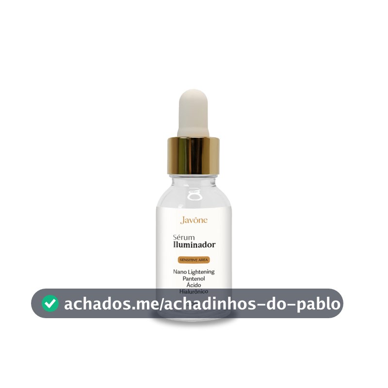 Sérum Íntimo Javône CLAREADOR – Nano Lightening, Pantenol e Ácido Hialurônico | 30ml