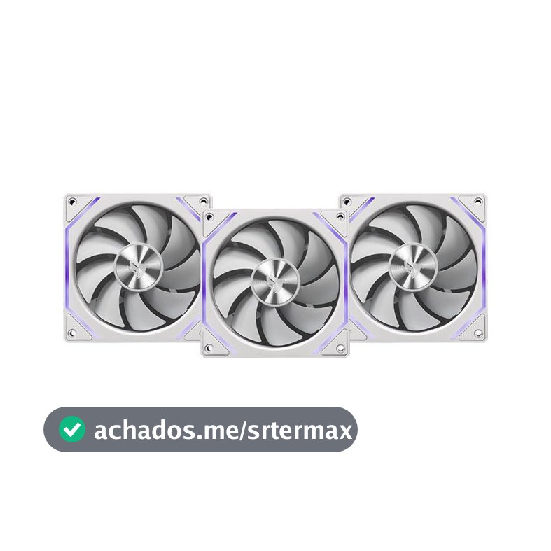Kit Ventoinha Pichau Ventus NX, ARGB, 3x120mm, Branco, PCH-VTNX3-WH01