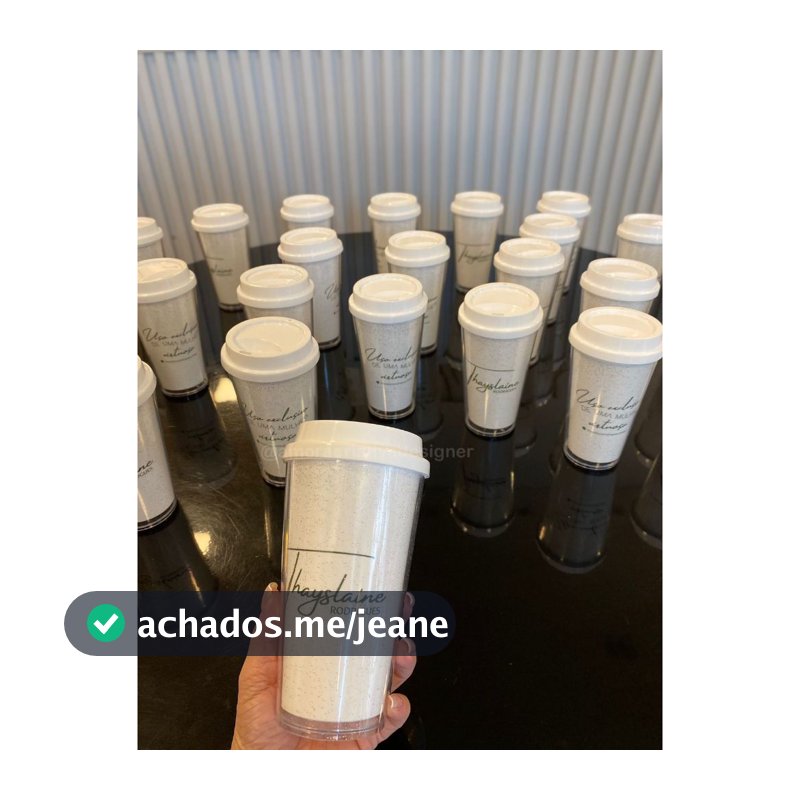 10 COPOS BUCKS GLITTER PERSONALIZADO COM SUA LOGO 550ML (camada dupla) - lembrança para clientes, mimo para loja