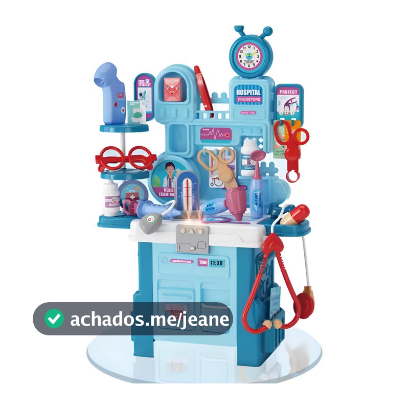Kit Brinquedo Medico Hospital Infantil  Divertido 41 Peças