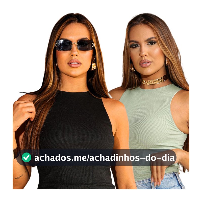 Kit 2 Blusas Croped Feminina Basica Fresquinha Varias Cores