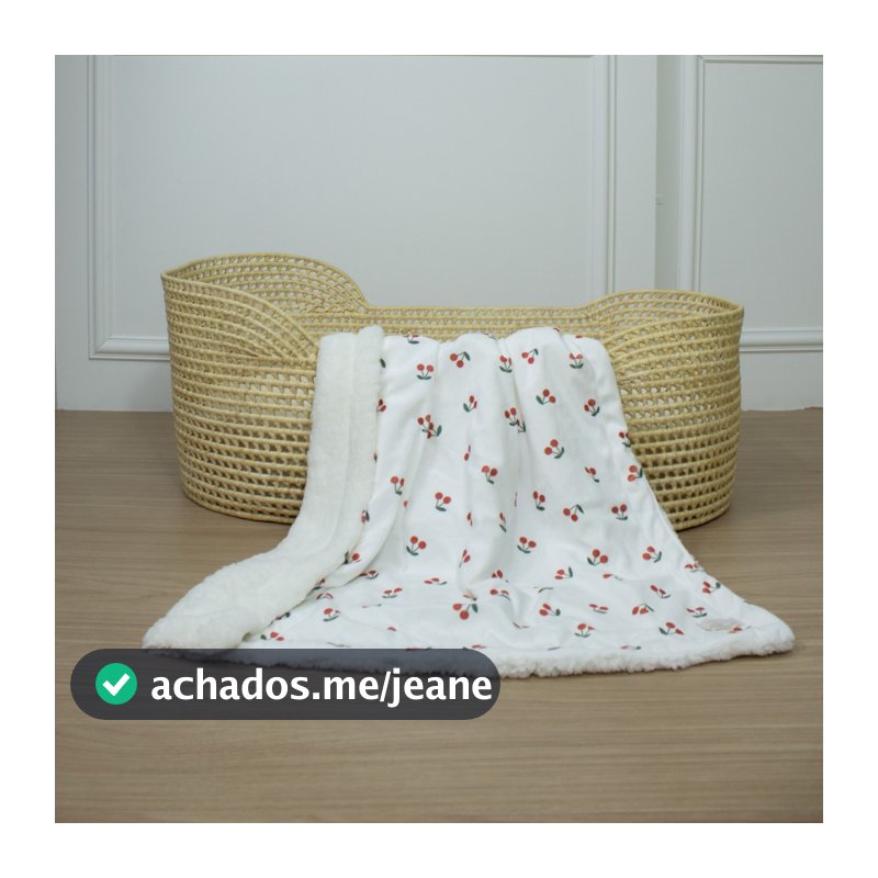 Cobertor Para Bebê Quentinho Em Tecido Macio Estilo Edredom Infantil Para Enxoval De Inverno