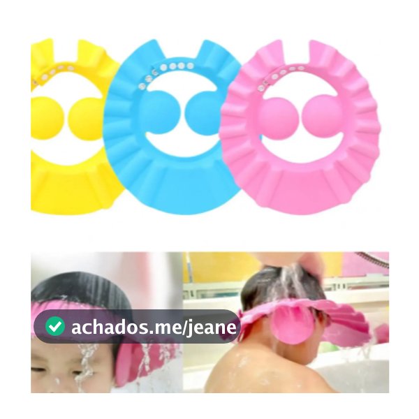 Chapéu de Banho Infantil Protetor De Banho Lava Cabeça Bebês Crianças (SA1207)