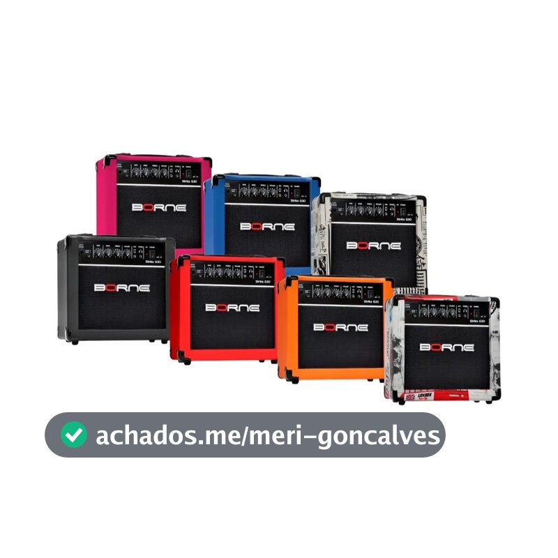 Cubo Amplificador Para Guitarra Borne Strike G30 Bivolt 15w Cores