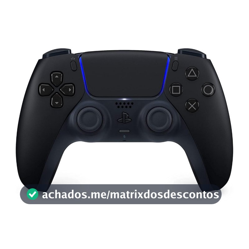 Controle PS5 Dualsense Midnight Black Preto Sem Fio Sony Original Lacrado