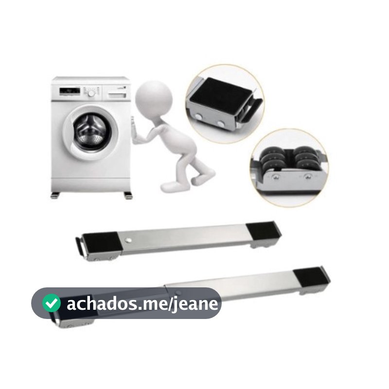 Suporte De Base Com Rodinha Para Geladeira Fogão E Máquina De Lavar Lousa Base Carrinho até 200kg Ajustável